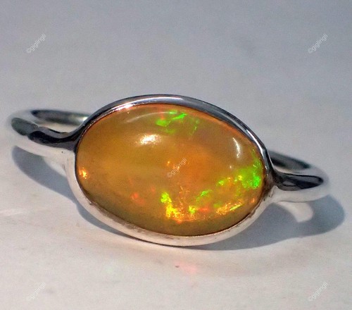 Natural ethiopian opal ring - ethiopian,