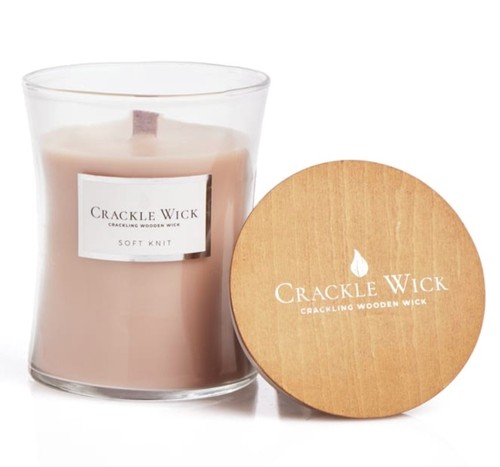 Crackle wick candle wood - crackle,