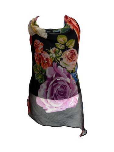 Rene derhy black multi floral - rene,