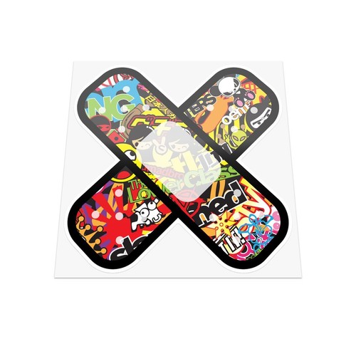Sticker bomb plaster car - plaster,