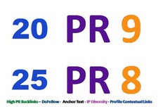 45 High PR Backlinks,20 PR9+25
