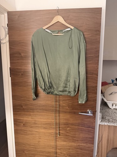 Zara silk green short - green, of