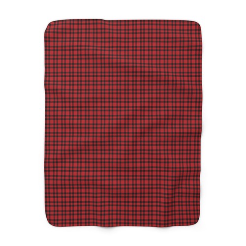 Black red buffalo plaid - red,