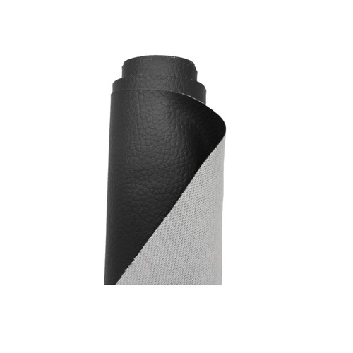 Black grained leatherette - black,