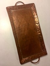 ANTIQUE NEWLYN COPPER TRAY. STAMPED JOHN PEARSON. ARTS AND CRAFTS.
