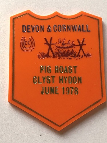 Caravan plastic plaque devon - plaque,