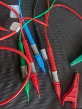 Megger Test Leads assorted, 230v Socket Test Leads And Probe With Test Button