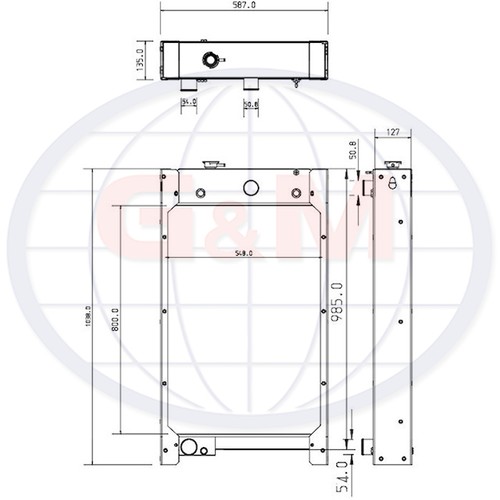 Radiator for caterpillar - radiator,
