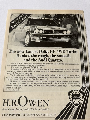 Original vintage lancia delta - vintage,