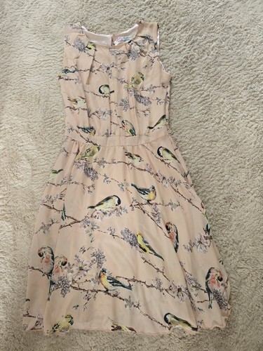 Shikha london pink - bird, print