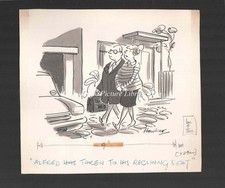 ORIG ARTWORK CARTOON FOR PUNCH BY HAWKER, THEME PERSONAL HABITS