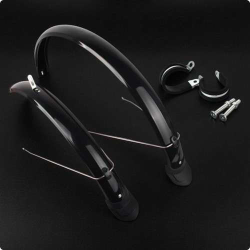 Plastic cycle mudguards glossy - plastic,