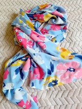 JOULES Blue Mix Floral Lightweight Shawl / Scarf