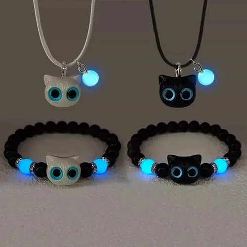 Matching cat couple - matching, bracelets