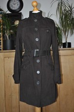 Vintage Rocha John Rocha Brown Cotton Coat  Lightweight and Classic  Size UK 14