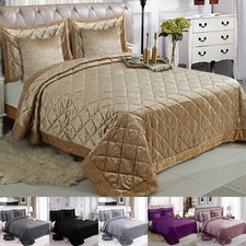 5 Piece Velvet Quilted