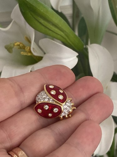 Vintage signed swan - signed, swarovski