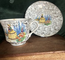 Art Deco Crinoline Lady Plate