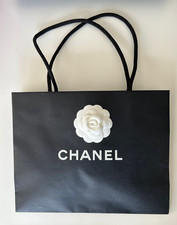 Chanel Black with White  Paper Gift / Carrier Bag 30cm W 24cm H Slightly Marked