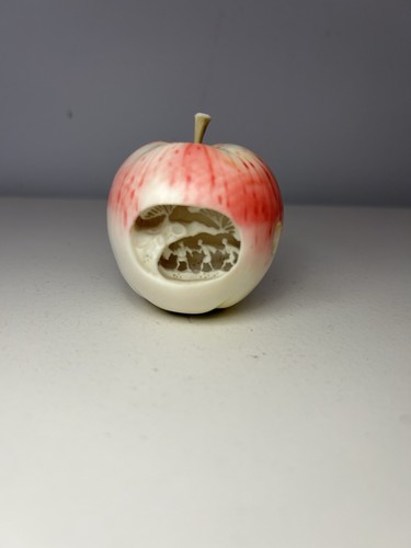 Antique chinese carved apple - antique,