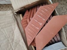 Original Style Victorian Tiles Red Trapezium 151x36mm x20. Made by Stovax 6132V