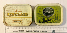 2 Vintage  Tobacco  Tins John Sinclair &Balkan Sobranie [Empty] (27a)C