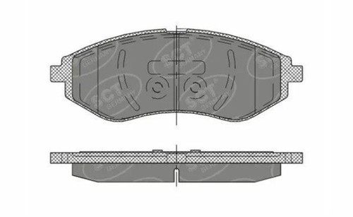 Gbp1672 front brake pads - gbp1672, set
