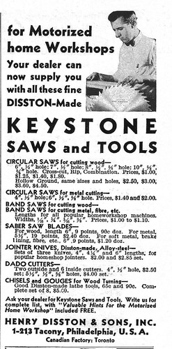 1935 keystone saws - ad,