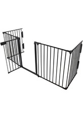 Gr8 Garden Large Metal Panel Fireplace Fence Barrier Stair Safety Gate Pet Dog