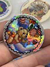 POG, BEAR WITH BALLOONS Flying SLAMMER -  90s Retro Toy/Vintage Holographic