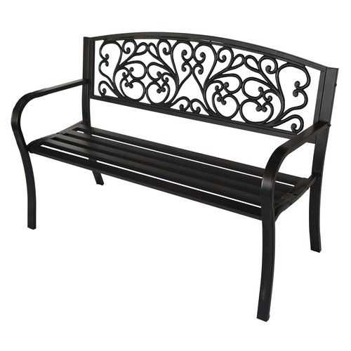 Seater metal garden bench - seater,