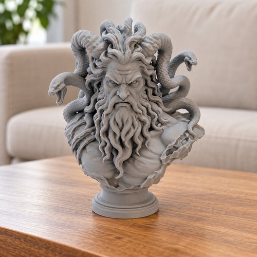 Typhon greek mythology bust - greek,