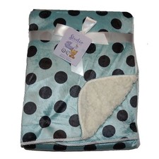 Jade Baby Blanket Mink Sherpa