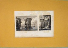 Original Old Antique Print Bird Catching Traps Fine Art C1812 Napoleonic Era