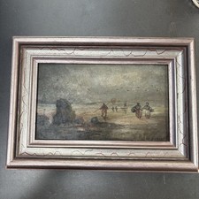 Antique oil painting canvas - oil, on