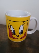 Warner Brothers Bros Inc Tweety Pie Bird Mug 1991  Yellow