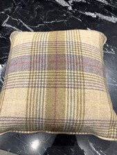 M&S Pure Wool Check Cushion Cover VGC
