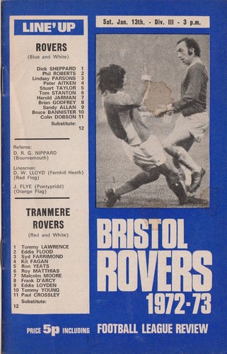 Football programme bristol - football,