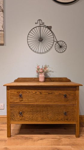 Vintage oak chest drawers - vintage, of