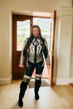 Hein Gericke Leather Motorcycle Jacket and Trousers Fits Ladies Size 8, 5ft 3’’