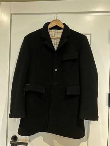 Wool black mens hunting - , jacket