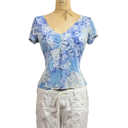 90s pastel floral mesh - floral, layered