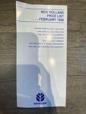 New Holland Price List