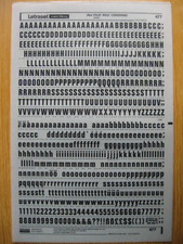 1 x Letraset Upper/Lower/Num