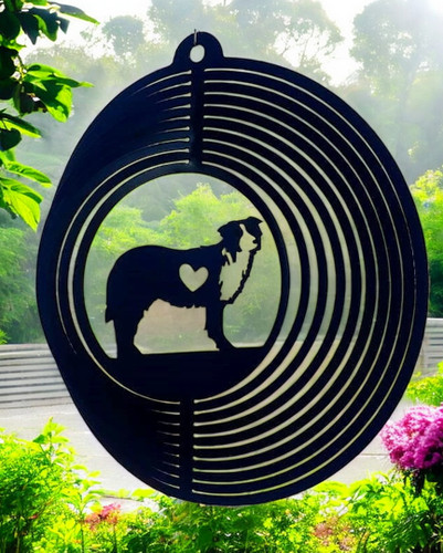 Border collie wind spinner - wind,