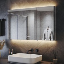 Triple Door Bathroom Mirror