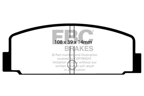 Ebc ultimax rear brake - ultimax, pads