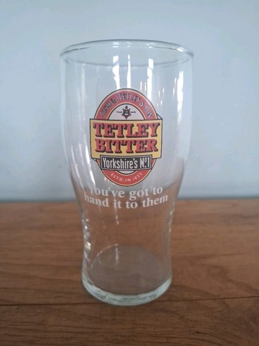 Tetley bitter pint glass - pint,