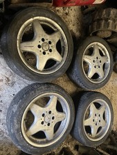 Mercedes AMG 17” Alloys Staggered 7.5 8.5 SLK CLK 190e 5x112 Monoblock 5 Spoke