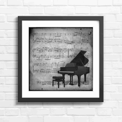Grand piano vintage - vintage, sheet